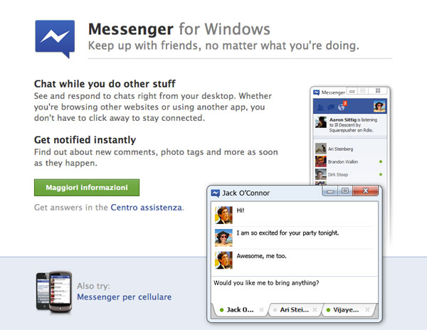 Facebook Messenger per Windows