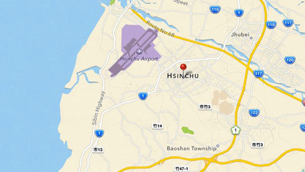 Mappe iOS: aree sensibili in territorio Taiwanese
