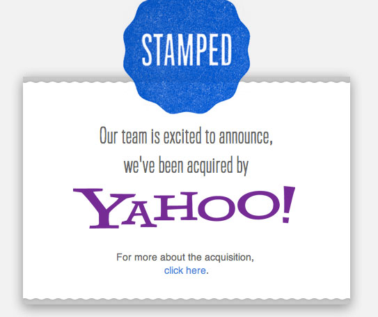 Stamped acquisito da Yahoo!
