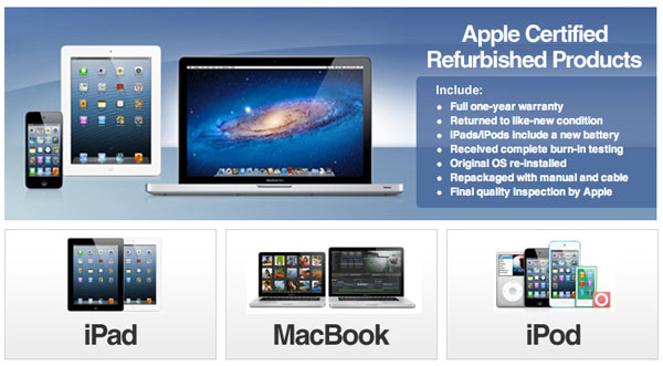 Apple Certified Refurbished Products