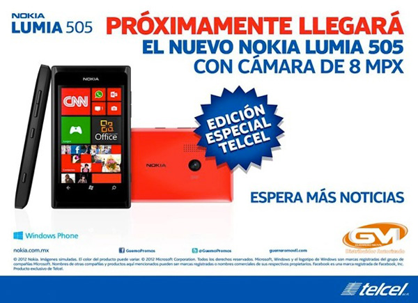Nokia Lumia 505 anticipato da Telecel