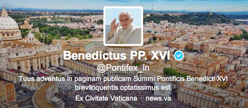 Il papa su Twitter.... in latino