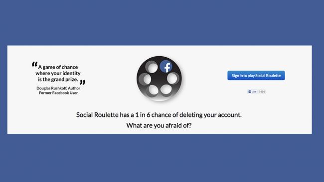 Facebook cancella la Social Rulette