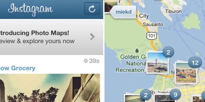 Instagram migliora le mappe
